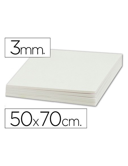 CARTON PLUMA LIDERPAPEL DOBLE CARA 50X70 CM ESPESOR 3 MM
