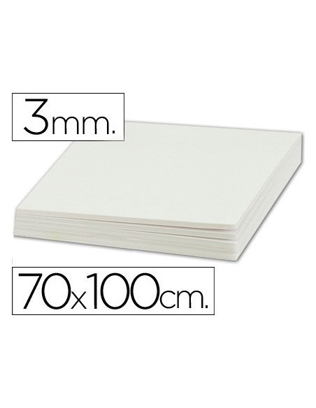 CARTON PLUMA LIDERPAPEL DOBLE CARA 70X100 ESPESOR 3 MM