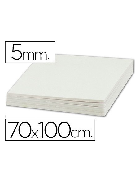 CARTON PLUMA LIDERPAPEL DOBLE CARA 70X100 ESPESOR 5 MM