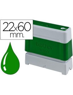 SELLO AUTOMATICO BROTHER 22 MM X 60 MM VERDE