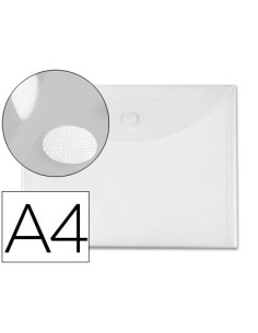 CARPETA LIDERPAPEL DOSSIER A4 CIERRE DE VELCRO TRANSPARENTE