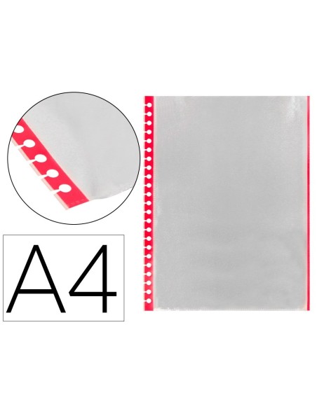 RECAMBIO FUNDA LIDERPAPEL INTERCAMBIABLES DIN A4 BORDES SURTIDOS BOLSA DE 10 UNIDADES