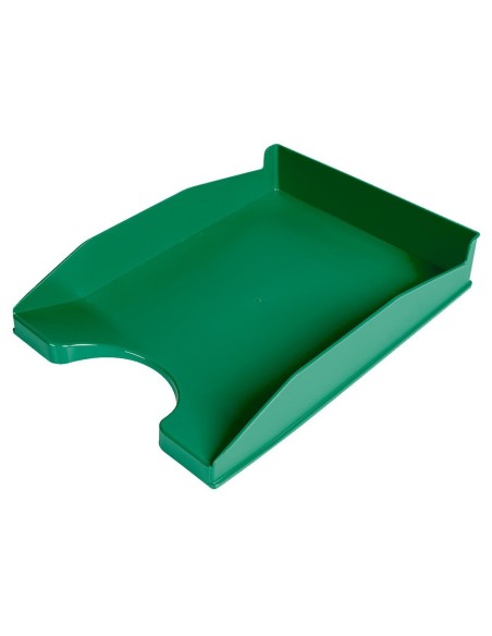 BANDEJA SOBREMESA PLASTICO Q-CONNECT VERDE OPACO 240X70X340 MM