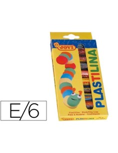 PLASTILINA JOVI ESTUCHE DE 10 BARRAS COLORES SURTIDOS