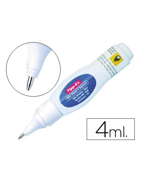 CORRECTOR TIPP-EX LAPIZ SHAKE'N SQUEEZE MINI CON PUNTA METALICA 4 ML
