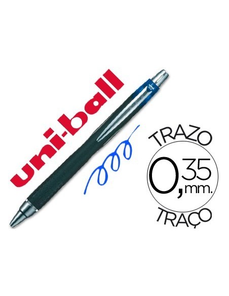 BOLIGRAFO UNI-BALL JETSTREAM SXN-210 RETRACTIL TINTA HIBRIDA COLOR AZUL