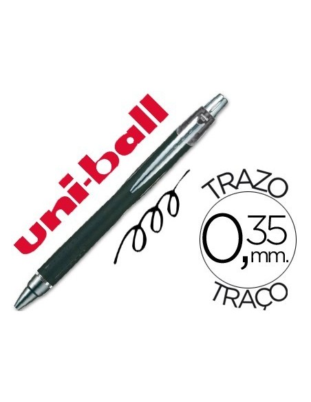 BOLIGRAFO UNI-BALL JETSTREAM SXN-210 RETRACTIL TINTA HIBRIDA COLOR NEGRO