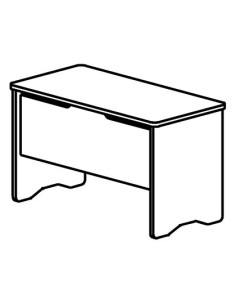 MESA OFICINA ROCADA SERIE WORK 120X60 ACABADO AA01 HAYA/HAYA