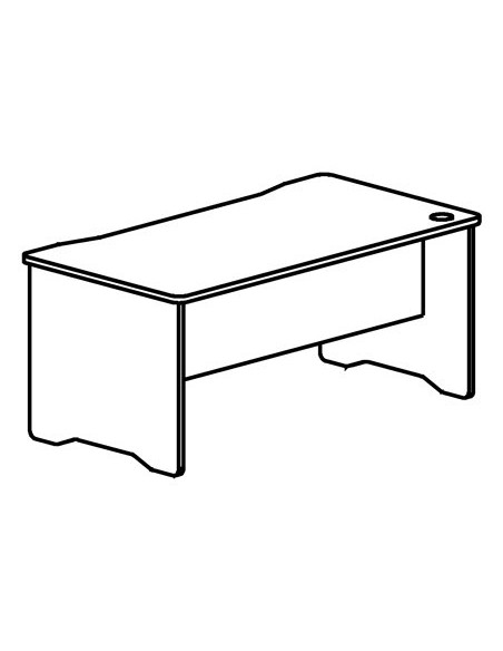 MESA OFICINA ROCADA SERIE WORK 160X80 ACABADO AA01 HAYA/HAYA