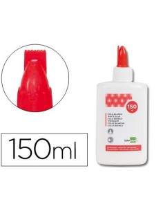 PEGAMENTO COLA BLANCA LAVABLE LIDERPAPEL BOTE DE 150 ML