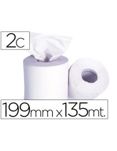 PAPEL SECAMANOS 2 CAPAS 199 MM X 135 MT MANDRIL 76 MM DIAMETRO 197 MM