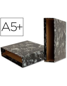 CAJA ARCHIVADOR LIDERPAPEL CLASSIC BLUE CUARTO NEGRA