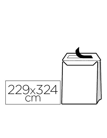 SOBRE LIDERPAPEL BOLSA FUELLE KRAFT 229X324X30 MM SOLAPA TIRA DE SILICONA PAPEL 120 GR CAJA DE 50 UNIDADES