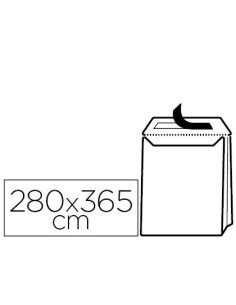 SOBRE LIDERPAPEL BOLSA FUELLE KRAFT 280X365X30MM SOLAPA TIRADE SILICONA PAPEL 120 GR CAJA DE 50 UNIDADES