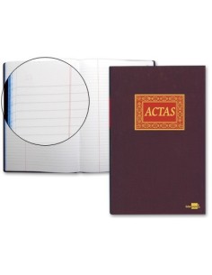 LIBRO LIDERPAPEL FOLIO 100 HOJAS ACTAS