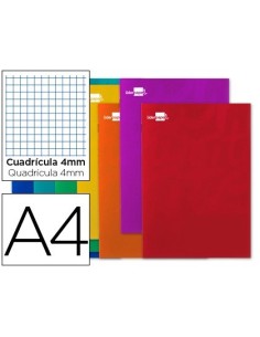 LIBRETA LIDERPAPEL SMART A4 80 HOJAS 60G/M2 CUADRO 4MM CON MARGEN