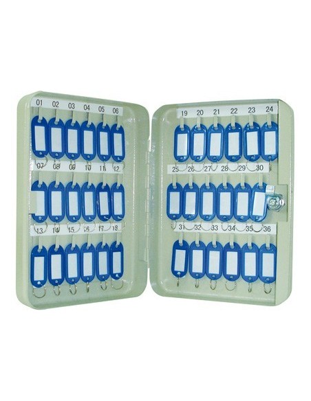 ARMARIO METALICO PORTALLAVES Q-CONNECT 250X180X60 MM PARA 36 LLAVES