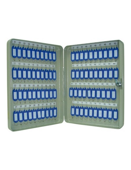 ARMARIO METALICO PORTALLAVES Q-CONNECT 370X280X60 MM PARA 80 LLAVES