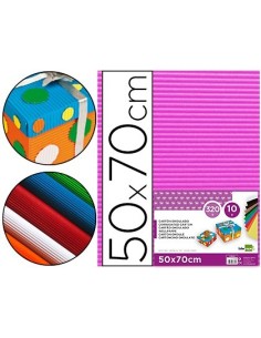 CARTON ONDULADO LIDERPAPEL 50 X 70CM 320G/M2 FUCSIA