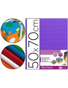 CARTON ONDULADO LIDERPAPEL 50 X 70CM 320G/M2 VIOLETA