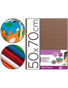 CARTON ONDULADO LIDERPAPEL 50 X 70CM 320G/M2 MARRON