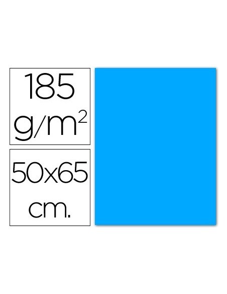 CARTULINA GUARRO AZUL MALDIVAS -50X65 CM -185 GR