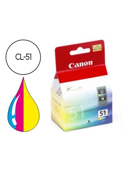 INK-JET CANON IP2200/6210D/ 6220D MP150/170/450 TRICOLOR ALTO RENDIMIENTO CL-51