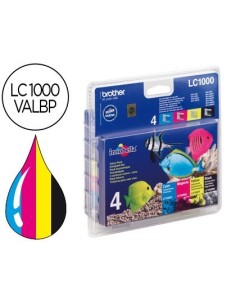 INK-JET BROTHER LC-1000 PACK NEGRO/CIAN/MAGENTA Y AMARILLO