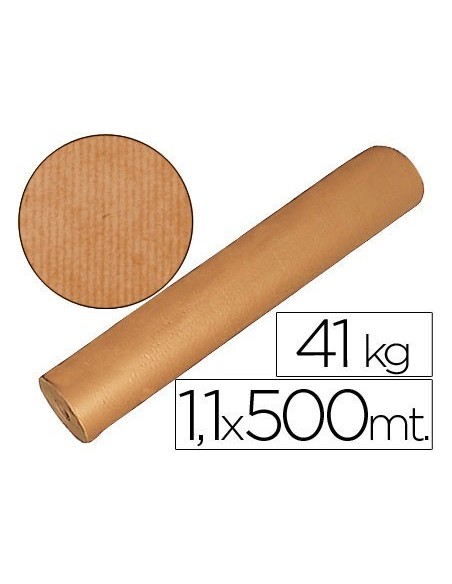 PAPEL KRAFT MARRON BOBINA 1,10 MT X 500 MTS ESPECIAL PARA EMBALAJE