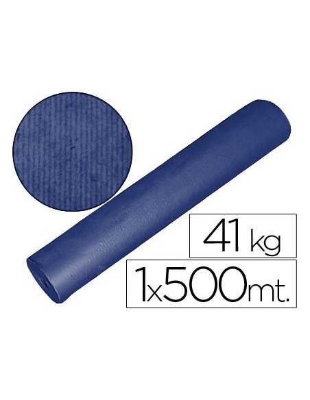 PAPEL KRAFT AZUL BOBINA 1,00 MT X 500 MTS ESPECIAL PARA EMBALAJE