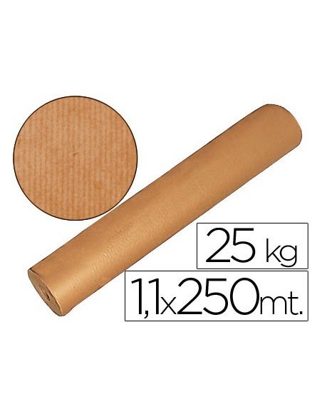 PAPEL KRAFT MARRON BOBINA 1,10 MT X 250 MTS ESPECIAL PARA EMBALAJE