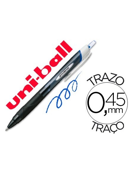 BOLIGRAFO UNI-BALL JET STREAM SPORT SXN-150 TINTA HIBRIDA AZUL