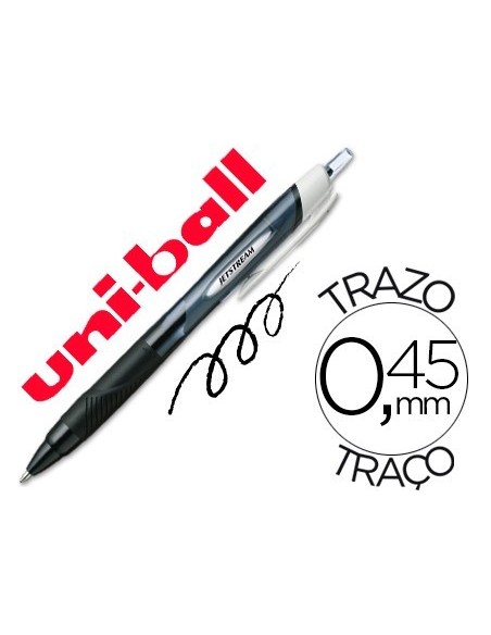 BOLIGRAFO UNI-BALL JET STREAM SPORT SXN-150 TINTA HIBRIDA NEGRO