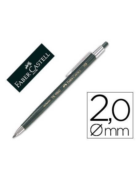 PORTAMINAS FABER CASTELL 9500 CORTO CON CLIP 2 MM