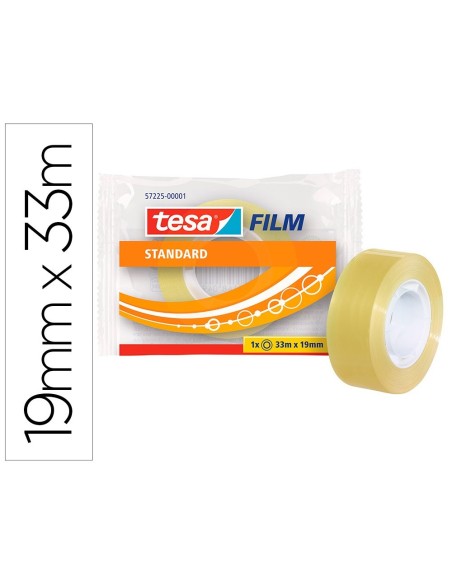CINTA ADHESIVA TESA STANDARD 33 MT X 19 MM