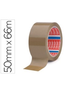 CINTA ADHESIVA TESA MARRON PP 66 MT X 50 MM PARA EMBALAJE