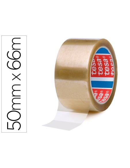 CINTA ADHESIVA TESA PP TRANSPARENTE 66 MT X 50 MM -PARA EMBALAJE