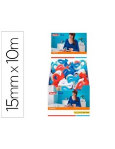 CINTA ADHESIVA TESA STANDARD CON DISPENSADOR 10 MT X 15 MM