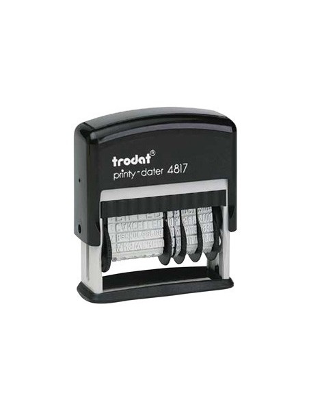 FORMULARIO TRODAT CON FECHADOR 12 TEXTOS ENTINTAJE AUTOMATICO4 MM