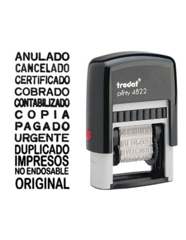 FORMULARIO TRODAT 12 TEXTOS ENTINTAJE AUTOMATICO 4 MM 4 MM