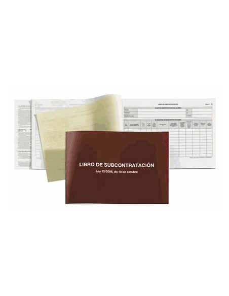 LIBRO MIQUELRIUS SUBCONTRATACION FOLIO NATURAL JUEGO DE 10 HOJAS AUTOCOPIATIVAS TEXTO EUSKERA