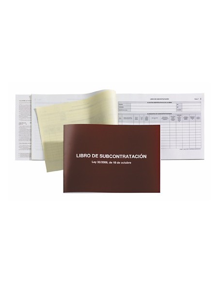 LIBRO MIQUELRIUS SUBCONTRATACION FOLIO NATURAL JUEGO DE 10 HOJAS AUTOCOPIATIVAS TEXTO GALLEGO