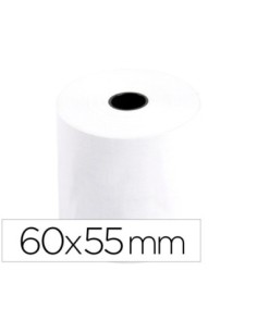 ROLLO SUMADORA Q-CONNECT TERMICO 60 MM ANCHO X 55 MM DIAMETRO SIN BISFENOL A