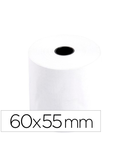 ROLLO SUMADORA Q-CONNECT TERMICO 60 MM ANCHO X 55 MM DIAMETRO SIN BISFENOL A