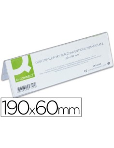 IDENTIFICADOR SOBREMESA Q-CONNECT METACRILATO 190X60 MM REF.5727