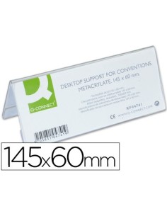 IDENTIFICADOR SOBREMESA Q-CONNECT METACRILATO 145X60 MM REF.5728