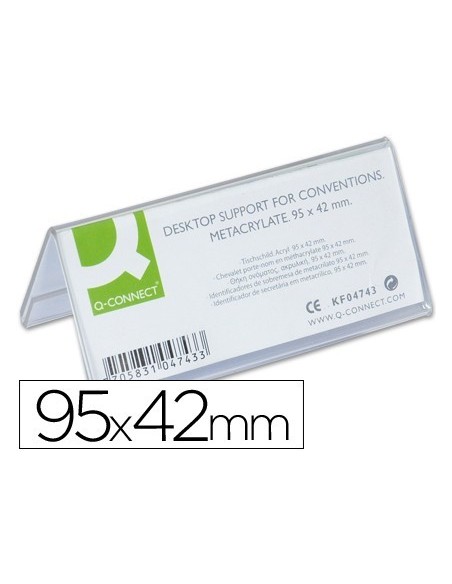 IDENTIFICADOR SOBREMESA Q-CONNECT METACRILATO 95X42 MM REF.5730