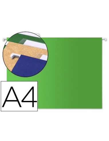 CARPETA COLGANTE LIDERPAPEL A4 VERDE
