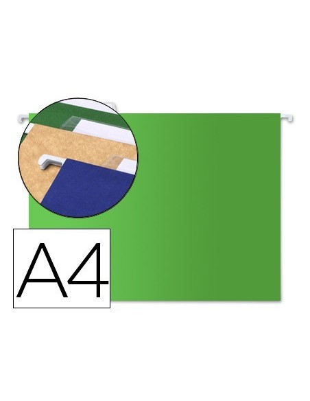 CARPETA COLGANTE LIDERPAPEL A4 VERDE