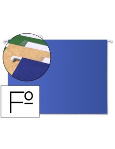 CARPETA COLGANTE LIDERPAPEL FOLIO AZUL